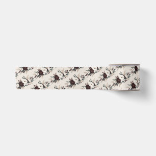 Ruban En Satin Elégance Rustique Bourgogne Floral Mariage