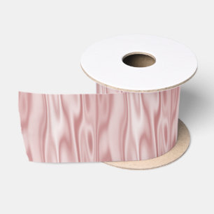 Ruban En Satin Élégant graphique de Noël rose Faux satin