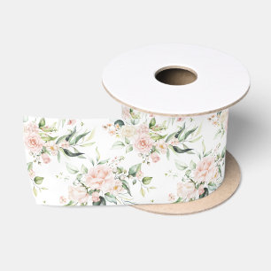 Ruban En Satin Elégant rose blanc Eucalyptus Mariage vert