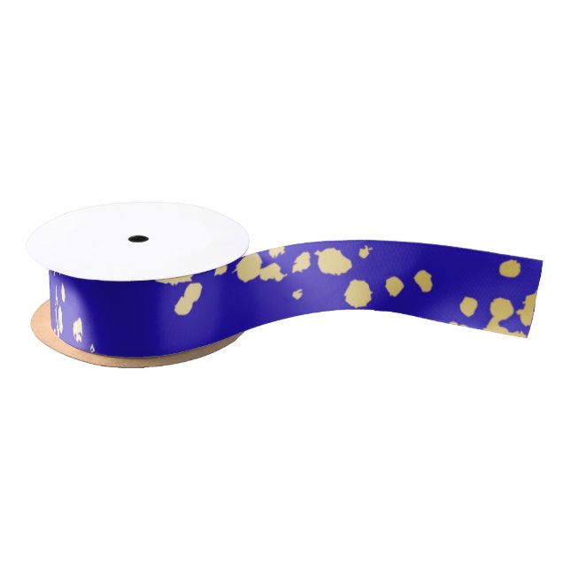 Ruban En Satin Élégant ruban de Parties scintillant Royal Blue Go (Bobine)