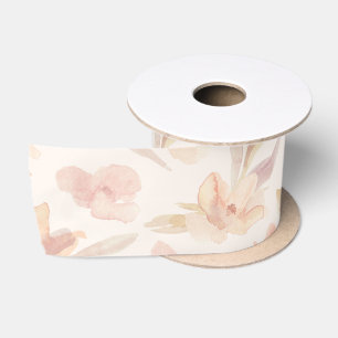 Ruban En Satin Elégante aquarelle douce florale