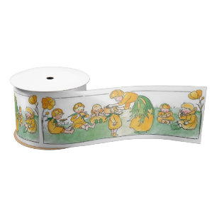Ruban En Satin Elsa Beskow Fleur Whimsical Mère et enfants