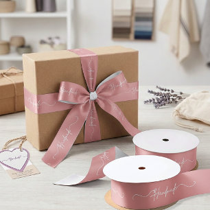 Ruban En Satin Emballage de petite entreprise fait main avec amou