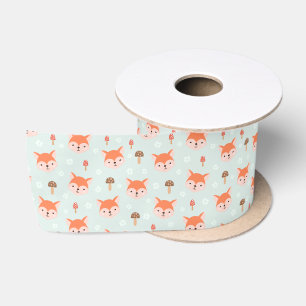 Ruban En Satin Enfants Jote Cartoon Fox Visite Champignons
