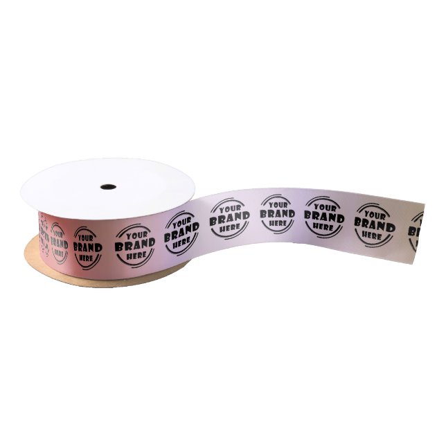 Ruban En Satin Entreprise Votre Marque Custom Gold Satin Ruban (Bobine)