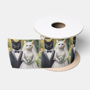 Ruban En Satin Épouse et pièce de chat
