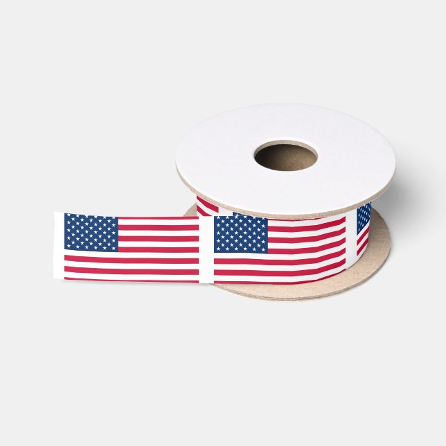 Ruban En Satin États-Unis Drapeau Satin Ruban Patriotique drapeau (Bobine)