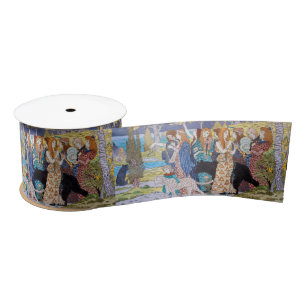 Ruban En Satin Eugene Grasset - Panneau décoratif Harmony