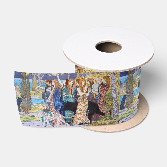 Ruban En Satin Eugene Grasset - Panneau décoratif Harmony (Bobine)