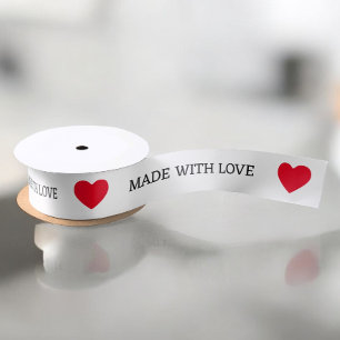 Ruban En Satin Fabriqué Avec L'Artisanat De L'Amour