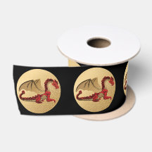 Fantastique Dragon Red, Green et Gold v4