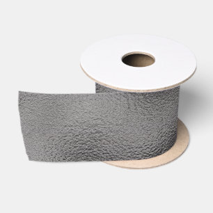 Ruban En Satin Faux Foil Pewter 3" - Toutes les options