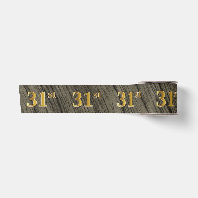 Ruban En Satin Faux/Imitation Gold "31st" Numéro d'événement (Rus (Devant)
