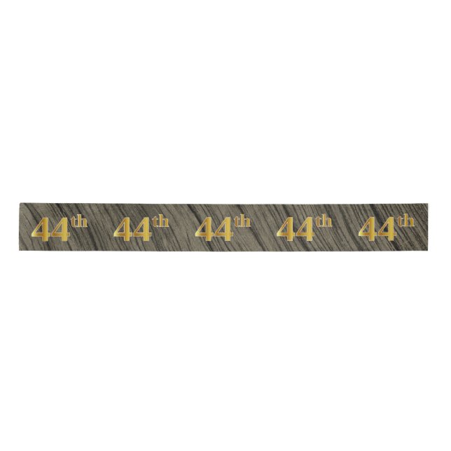 Ruban En Satin Faux/Imitation Gold "44th" Numéro d'événement (Rus (Devant)