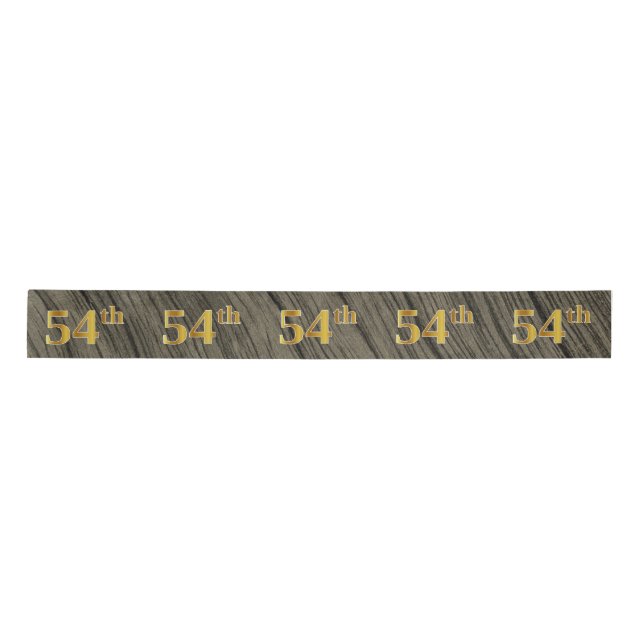 Ruban En Satin Faux/Imitation Gold "54th" Numéro d'événement (Rus (Devant)
