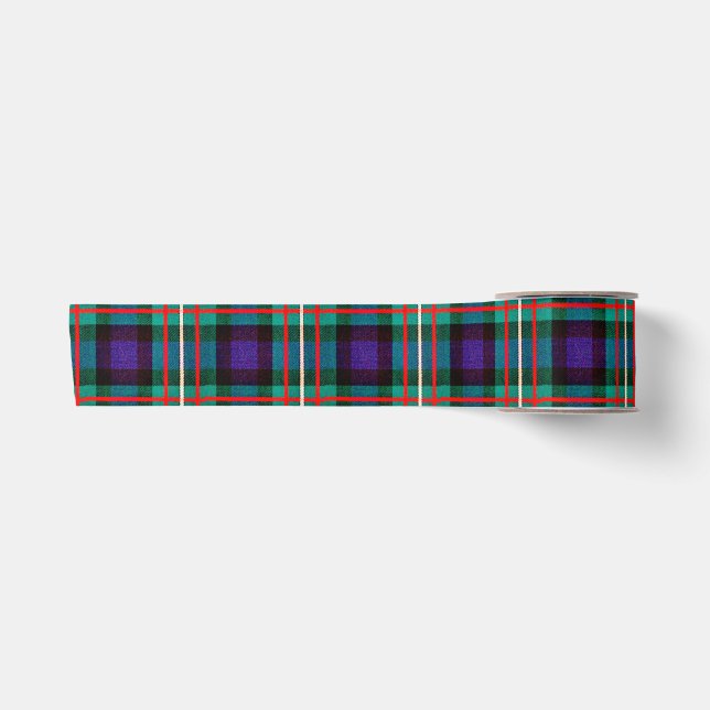 Ruban En Satin Ferguson Tartan couleurs vives Ruban (Devant)