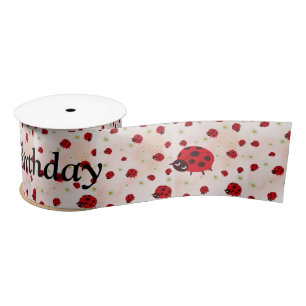 Ruban En Satin fête de coccinelle