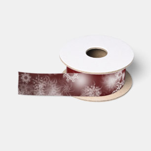 Ruban En Satin Fête de Noël Renne Rouge Vacances d'Hiver
