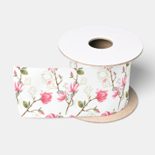Ruban En Satin Fête des mariées printanière des fleurs de Magnoli