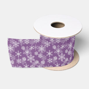 Ruban En Satin Fêtes Noël Snowflakes Satin Ribbon
