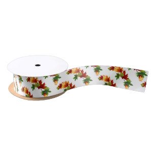 Ruban En Satin Feuilles d'automne