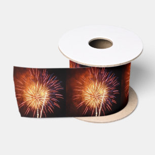 Ruban En Satin Feux d'artifice Rouges, Blancs et Bleus I Patrioti