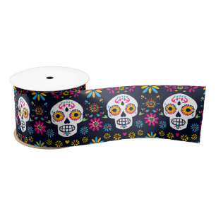 Ruban En Satin Fiesta Calaveras