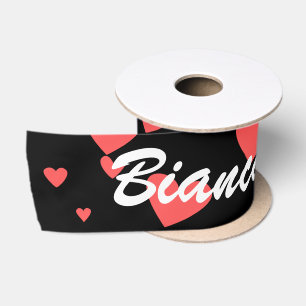 Ruban En Satin Filles Nom Personnalisé Pour L'Enveloppement De Ca