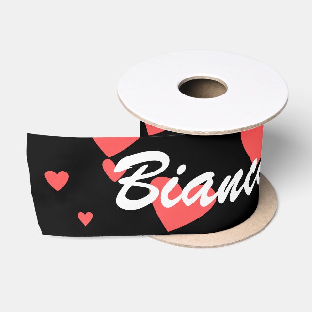 Ruban En Satin Filles Nom Personnalisé Pour L'Enveloppement De Ca (Bobine)