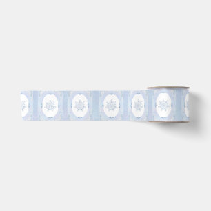 Ruban En Satin Flacon de neige bleu glace