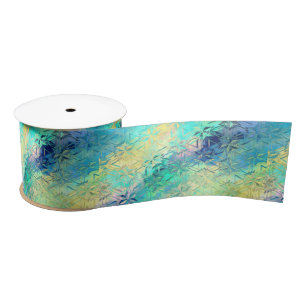 Ruban En Satin Flacon de neige en verre coloré pastel mignon