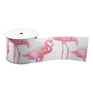 Ruban En Satin Flamants roses