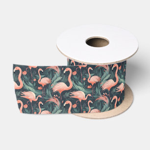Ruban En Satin Flamants roses Roses Dans Les Fermes
