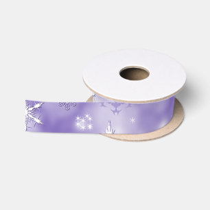 Ruban En Satin Flèche de neige violette
