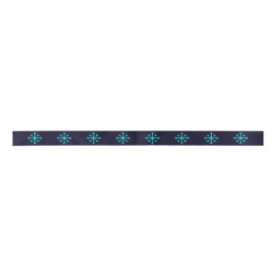 Ruban En Satin Flèches de neige de Parties scintillant bleue