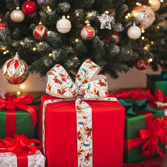 Ruban En Satin Fleur de Noël torride (Créateur téléchargé)