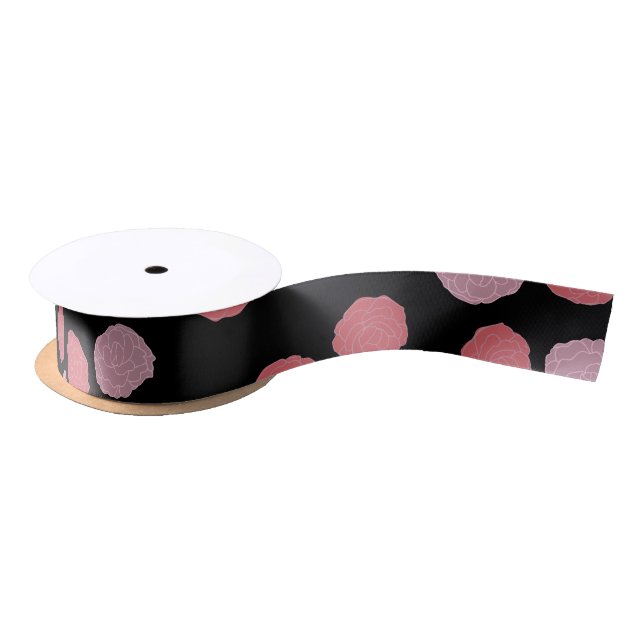 Ruban En Satin Fleurs (Bobine)