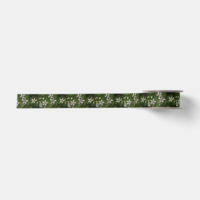 Ruban En Satin Fleurs de Blackberry (Devant)