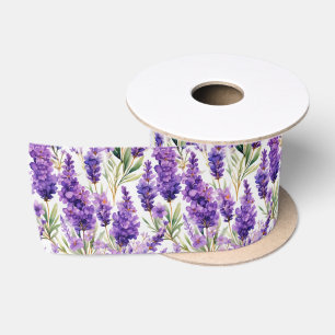Ruban En Satin Fleurs de lavande élégantes
