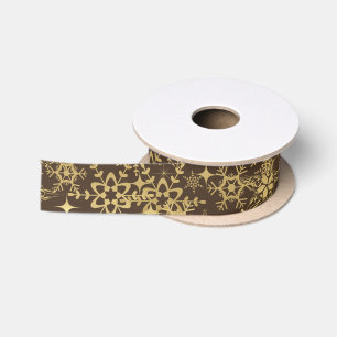 Ruban En Satin Flocon de neige Satin Ribbon