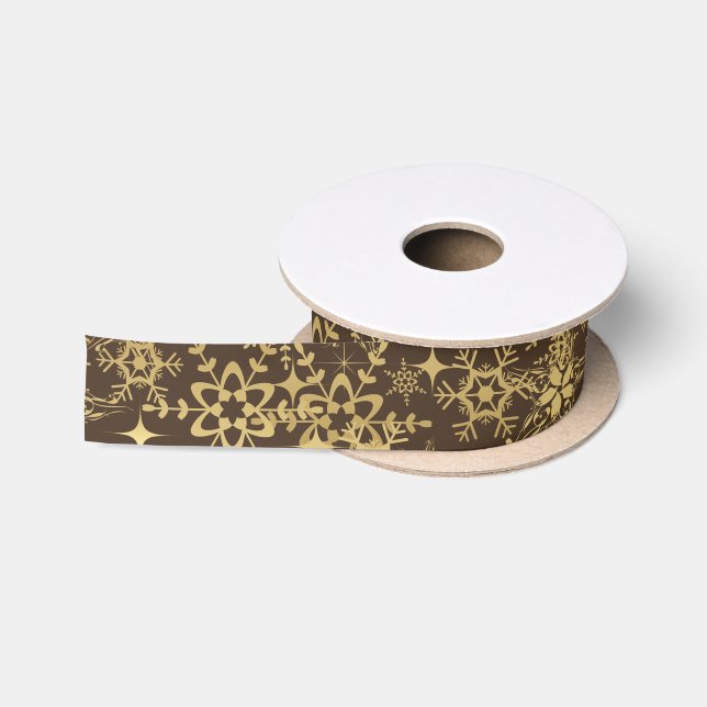 Ruban En Satin Flocon de neige Satin Ribbon (Bobine)