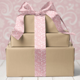 Ruban En Satin Flocons de neige roses et décorations de Noël en s