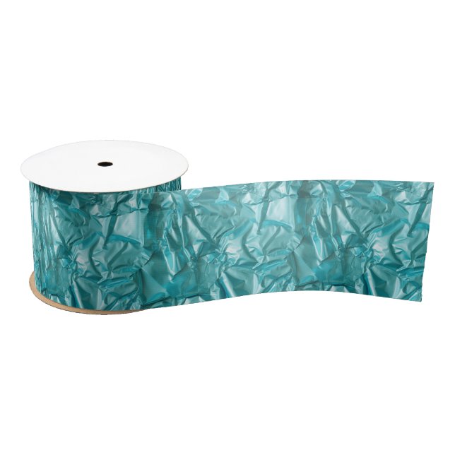 Ruban En Satin Foil Crinkle Pattern (Bobine)