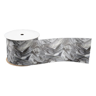 Ruban En Satin Foil Crinkle Pattern