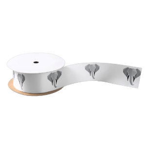 Ruban En Satin Formes simples Géométrie Tête d'éléphant