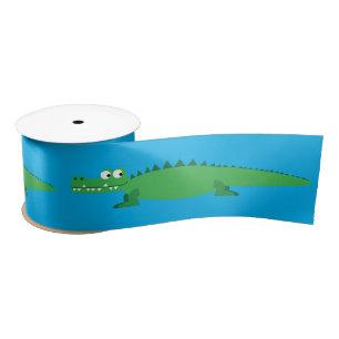 Ruban En Satin Gator Alligator Crocodile 1er anniversaire