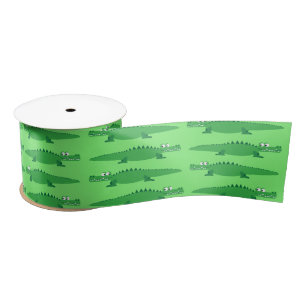 Ruban En Satin Gator Alligator Crocodile 1er anniversaire