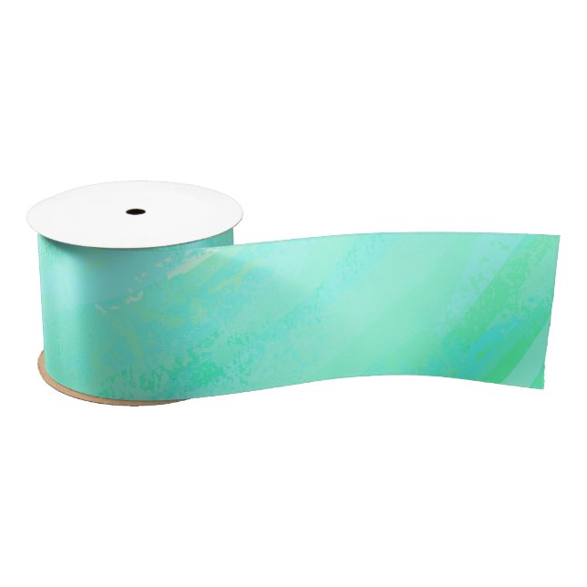Ruban En Satin Glace à la menthe (Bobine)