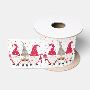 Ruban En Satin Gnomes de Noël Scandinave festive