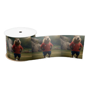 Ruban En Satin "Goal-Scoring Capybara : The Ultimate Soccer Star 